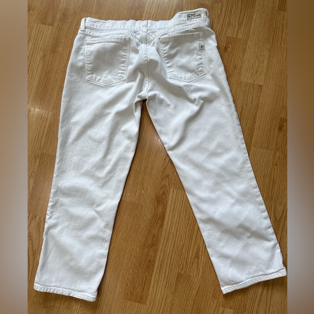 Citizens of Humanity Kelly #063 Low Waist Cropped White Jeans Sz 29 Made in USA